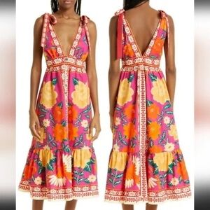 Farm Rio Flower Tapestry Midi WORN ONCE
